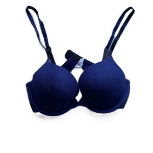 Calvin Klein Lightly Lined Padded Navy Bra NEW Without Tags 36B